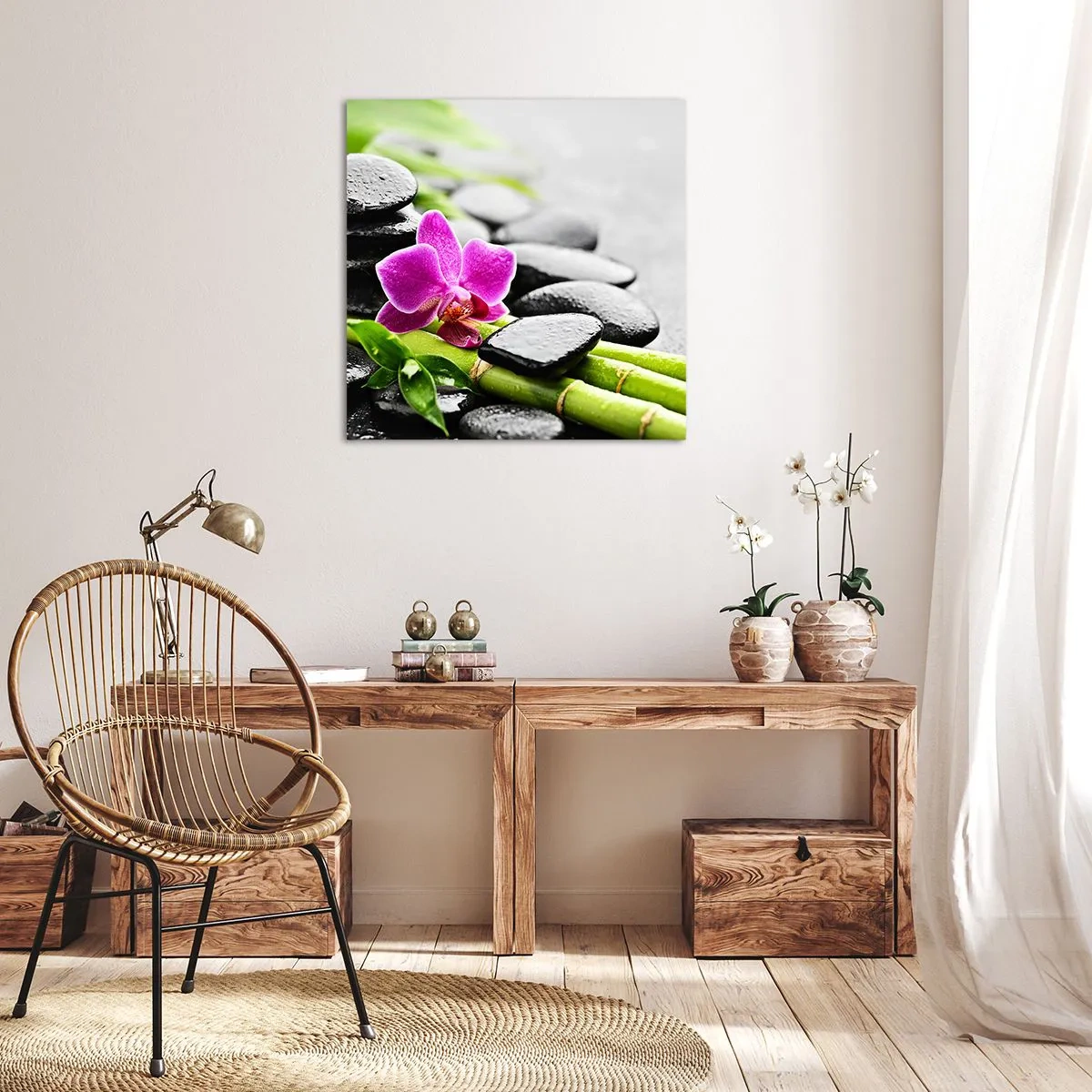 Bild auf Leinwand - Leinwandbild - In ruhiger Balance - 50x50 cm