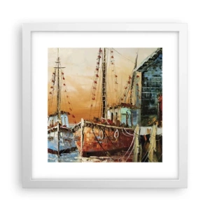 Poster in einem weißen Rahmen - Friedliche Rückkehr - 30x30 cm