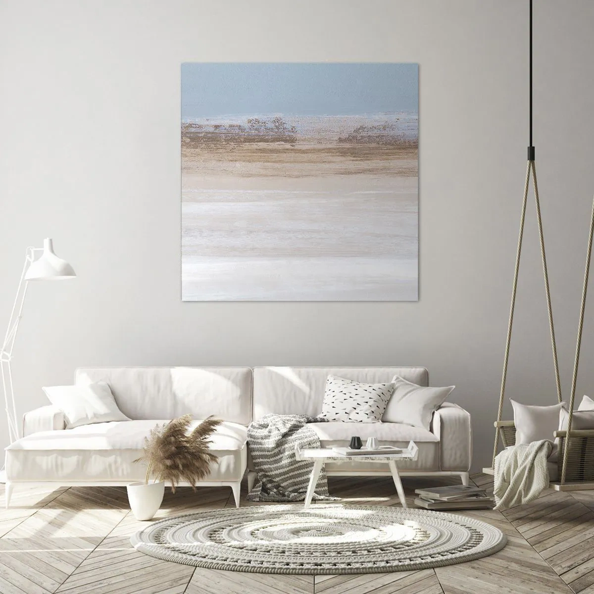 Bild auf Leinwand - Leinwandbild - Mehrdeutige Landschaft - 50x50 cm