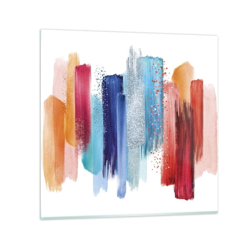 Glasbild - Bild auf glas - Auf und ab - 40x40 cm