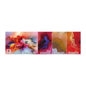 Fototapeten Muster Premium Canvas - Wie man Träume fängt - rauchen - Abstraktion, Stück, Acryl - 100x30 cm