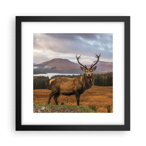 Poster in einem schwarzem Rahmen - Die Majestät der Natur - 30x30 cm