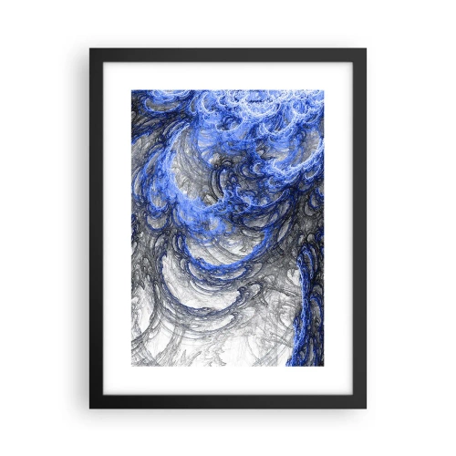 Poster in einem schwarzem Rahmen - Die Geburt einer Welle - 30x40 cm