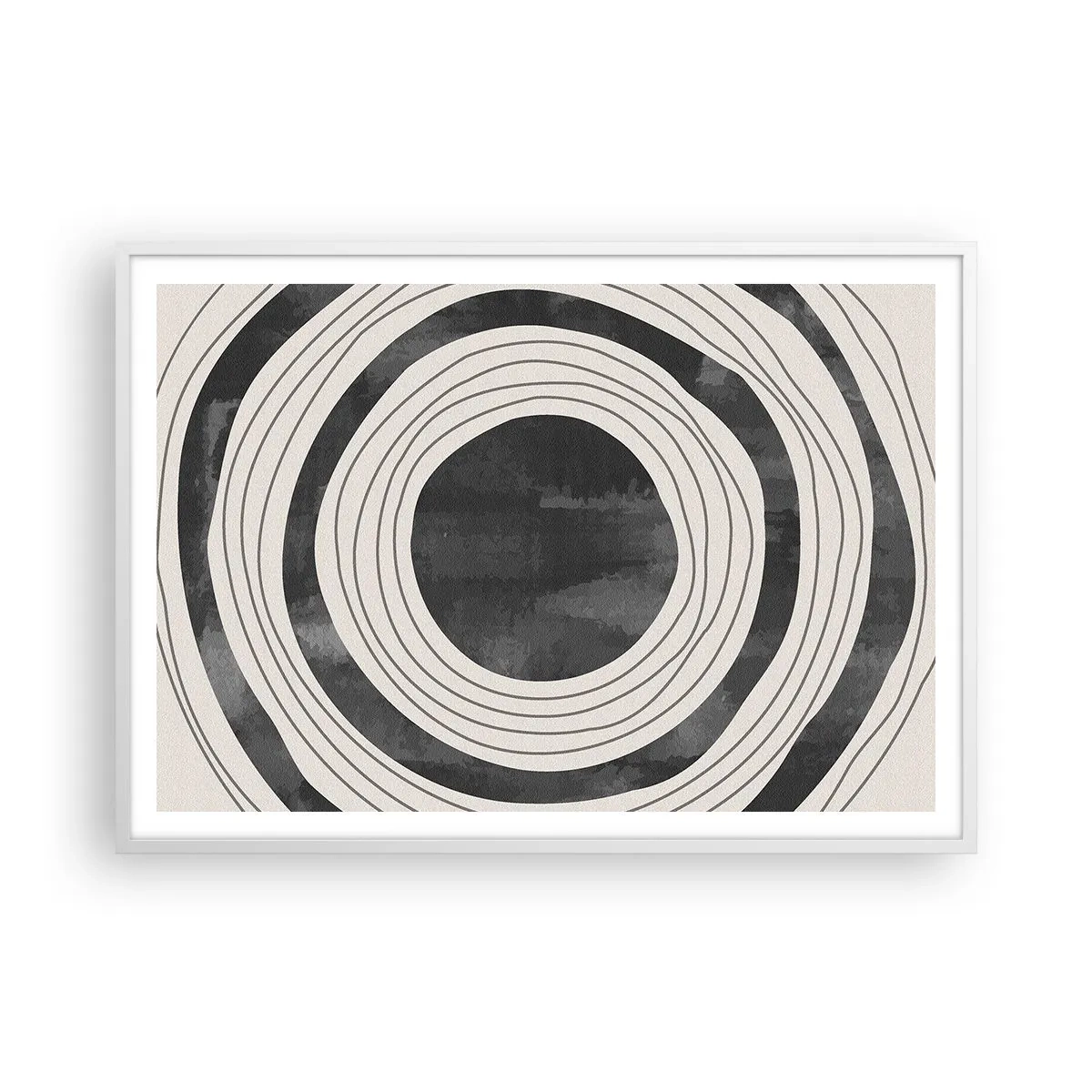 Poster in einem weißen Rahmen - Auf den Punkt gebracht - 100x70 cm