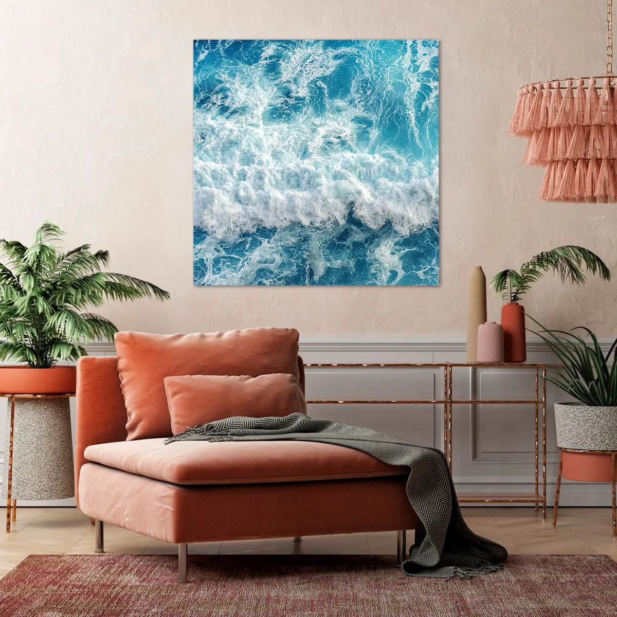 Bild auf Leinwand - Leinwandbild - Freudig und springend - 30x30 cm