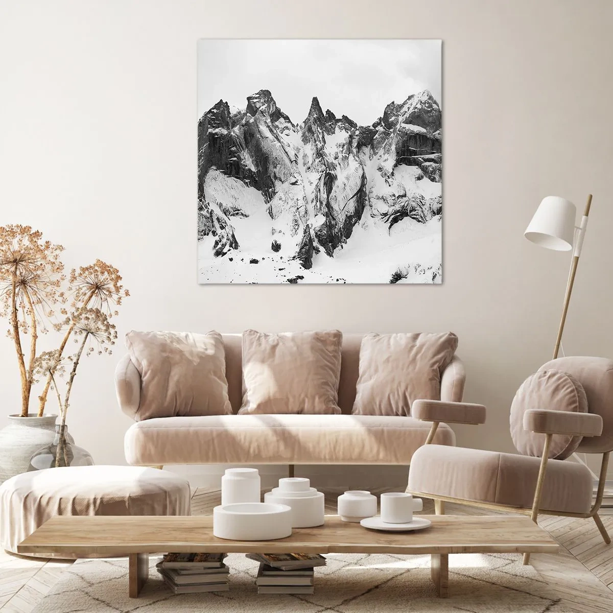 Bild auf Leinwand - Leinwandbild - Gefährlicher Granitgrat - 70x70 cm
