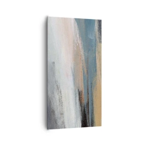 Bild auf Leinwand - Leinwandbild - Abstraktion: nördliche Landschaft - 65x120 cm