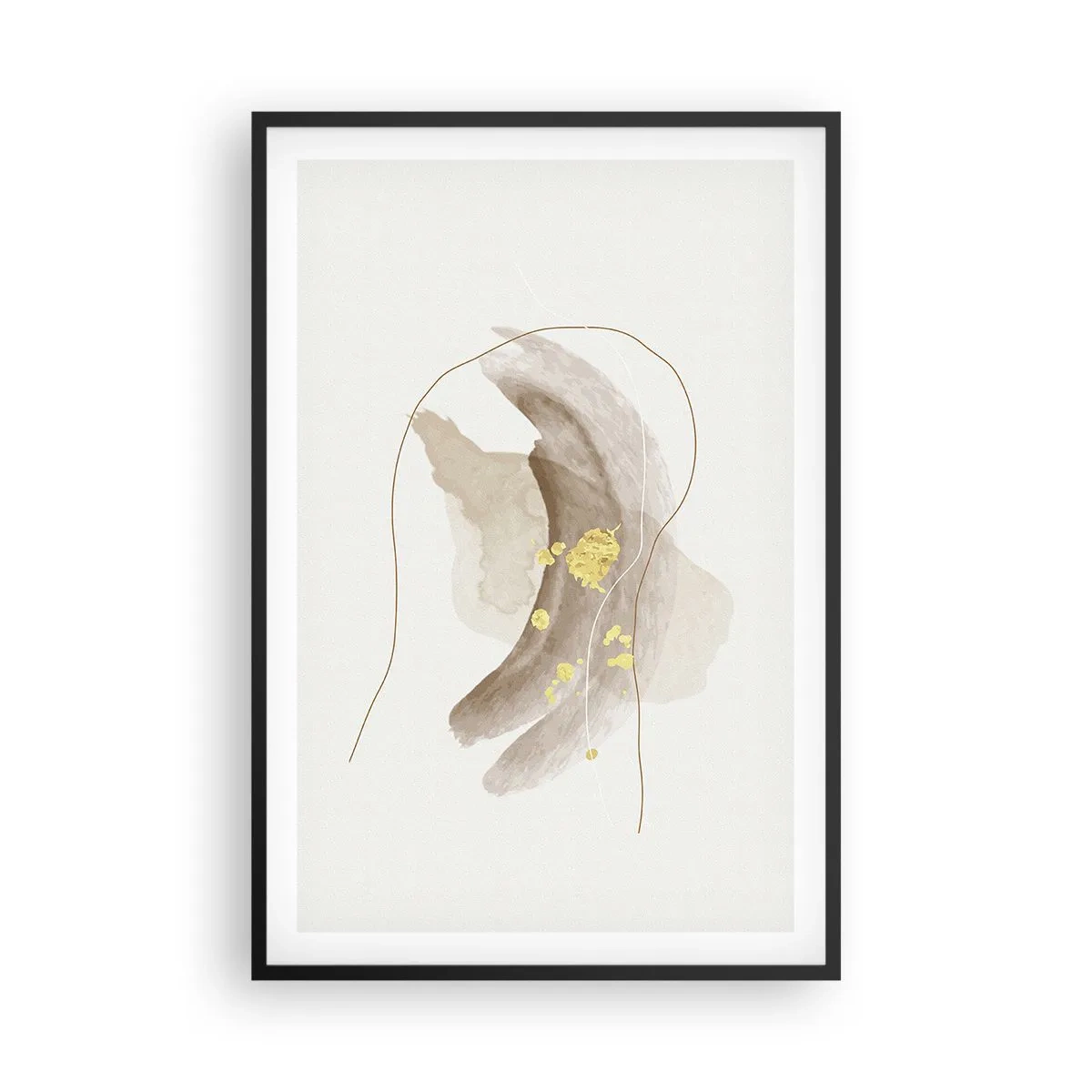 Poster in einem schwarzem Rahmen - Im Weltraum begegnet - 61x91 cm