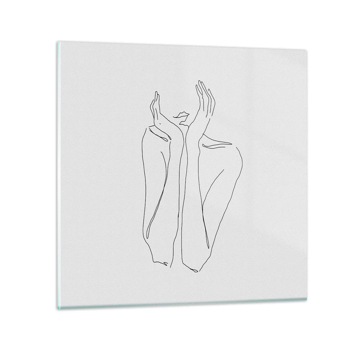 Glasbild - Bild auf glas - Wovon Mädchen träumen - 60x60 cm