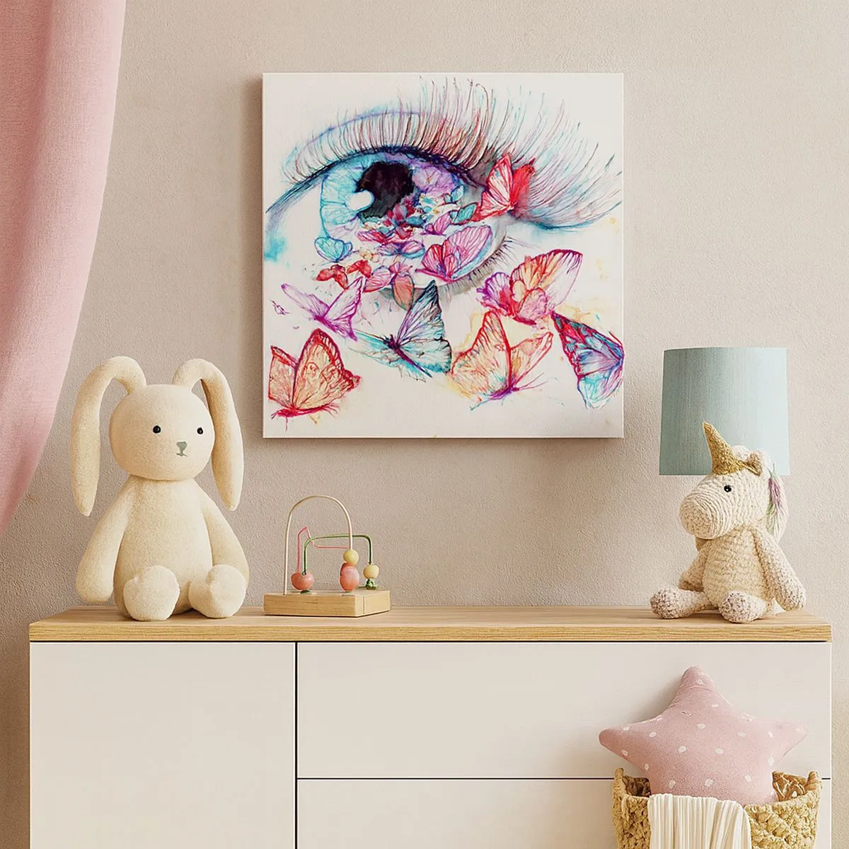 Bild auf Leinwand - Leinwandbild - Märchenhafter Augenzauber - 30x30 cm