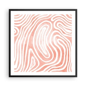 Poster in einem schwarzem Rahmen - Im Korallenlabyrinth - 60x60 cm