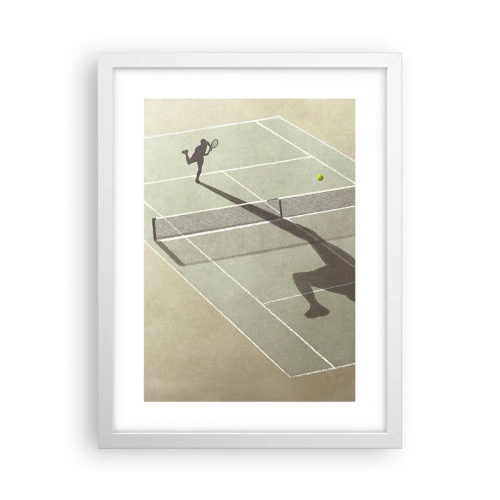 Poster in einem weißen Rahmen - Überwinde dich selbst - 30x40 cm