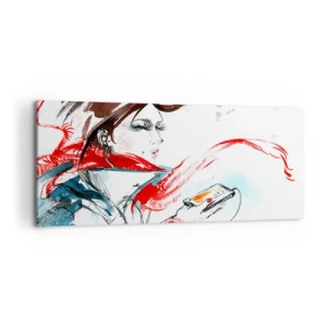 Bild auf Leinwand - Leinwandbild - Mit mir stimmt was nicht - 100x40 cm