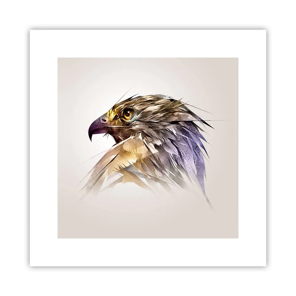 Poster - Porträt eines Kriegers - 30x30 cm