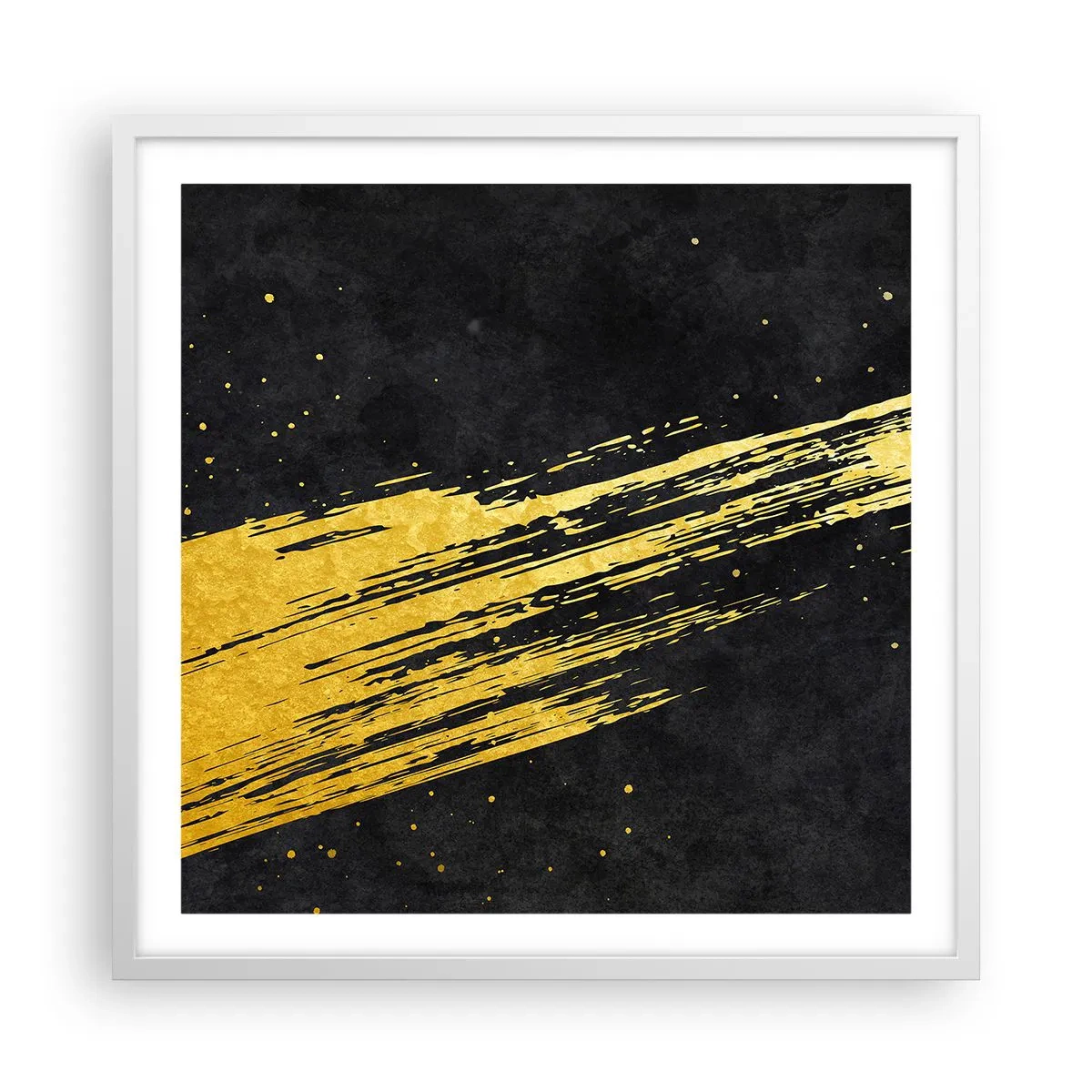 Poster in einem weißen Rahmen - Sprung in den Hyperraum - 60x60 cm