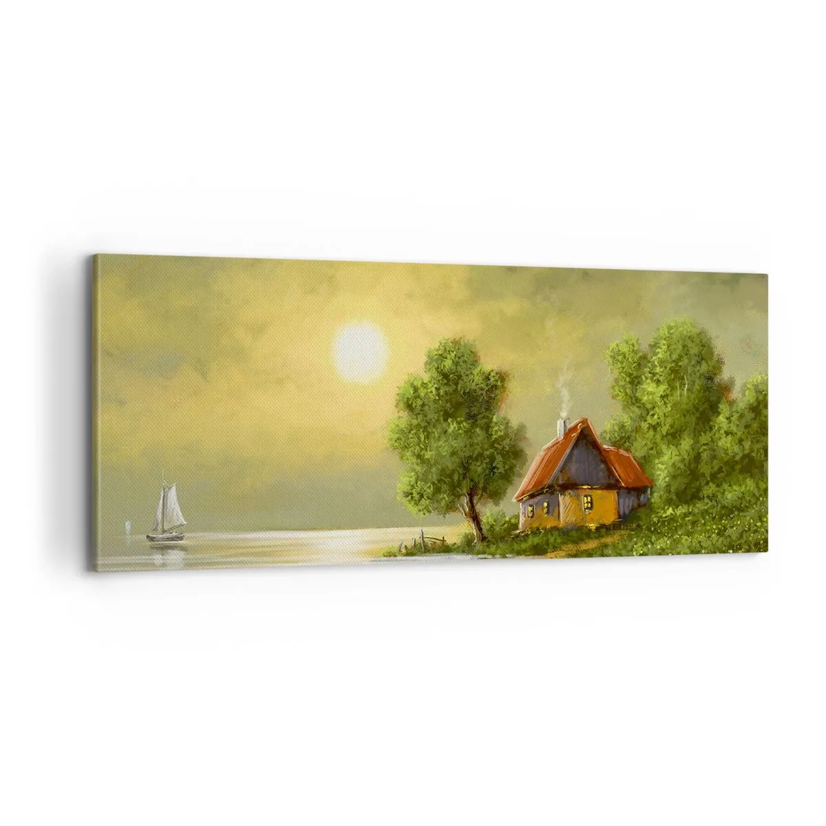 Bild auf Leinwand - Leinwandbild - Schön, wie ein Bild - 100x40 cm