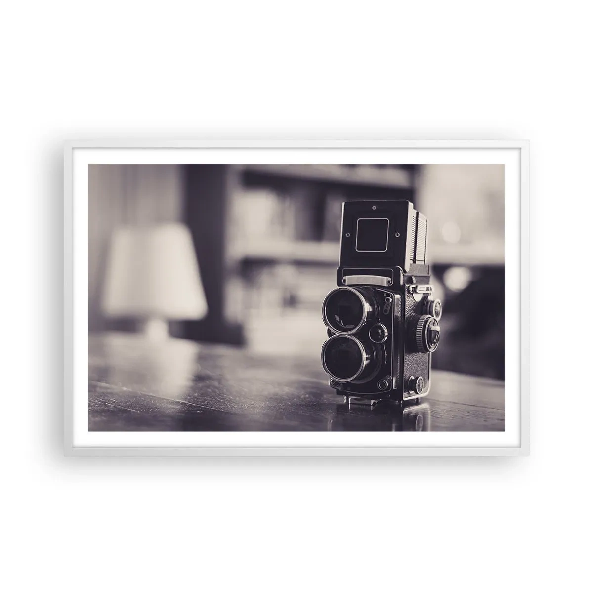 Poster in einem weißen Rahmen - Zauber alter Fotografie - 91x61 cm