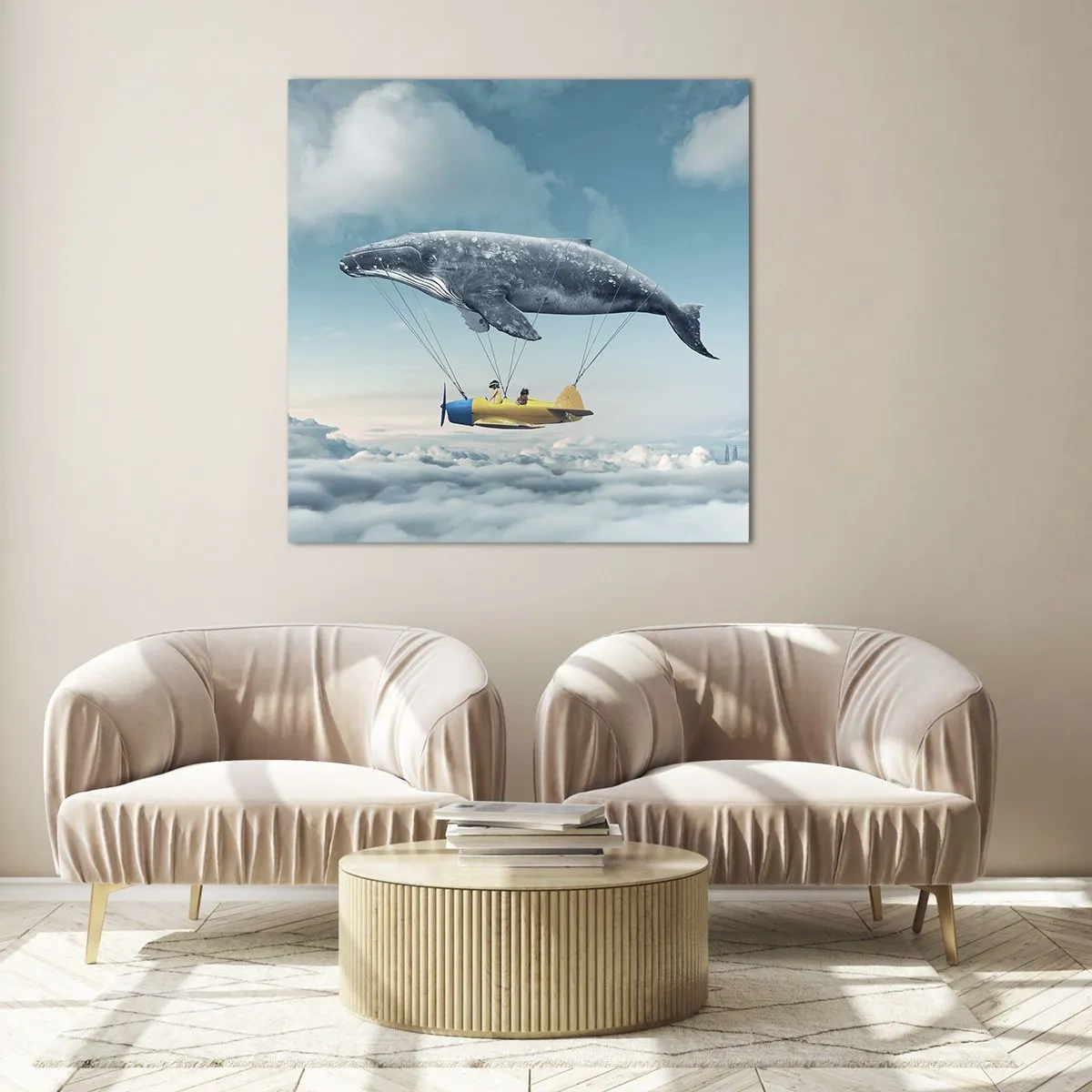 Glasbild - Bild auf glas - Warum nicht? - 30x30 cm