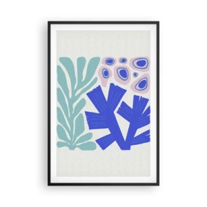 Poster in einem schwarzem Rahmen - Unterwassergarten - 61x91 cm