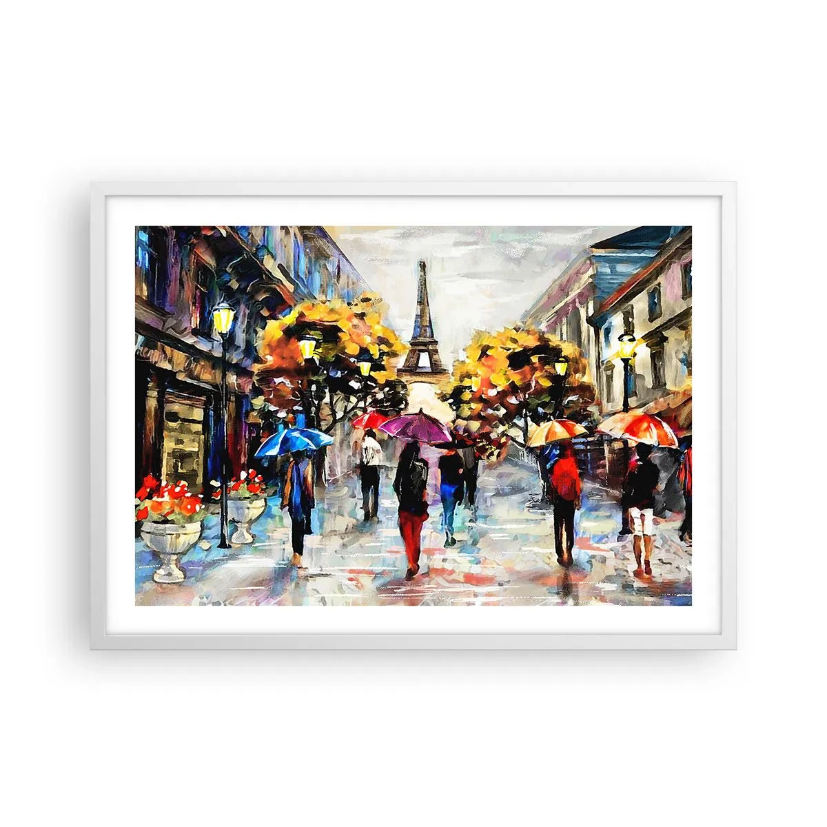 Poster in einem weißen Rahmen - Besonders schön im Herbst - 70x50 cm