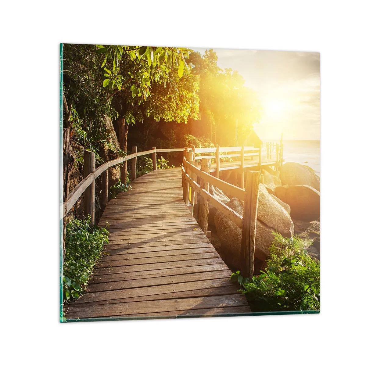 Glasbild - Bild auf glas - Noch eine Wendung, ein weiteres Wunder - 60x60 cm