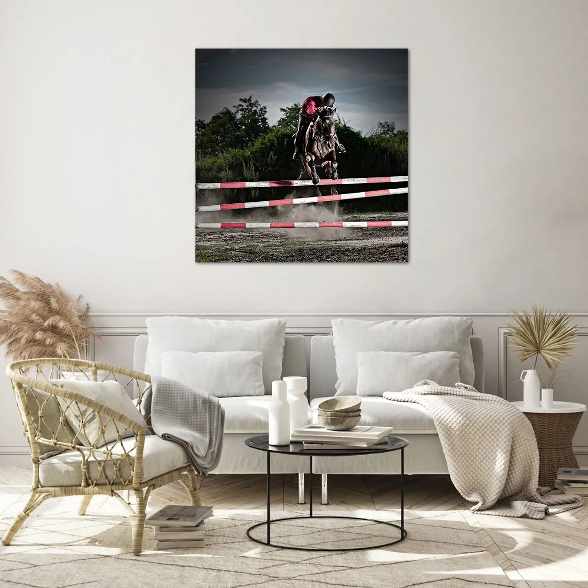 Glasbild - Bild auf glas - Gemeinsam zum Sieg - 70x70 cm