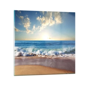 Glasbild - Bild auf glas - Bewegung und Stille zugleich - 30x30 cm