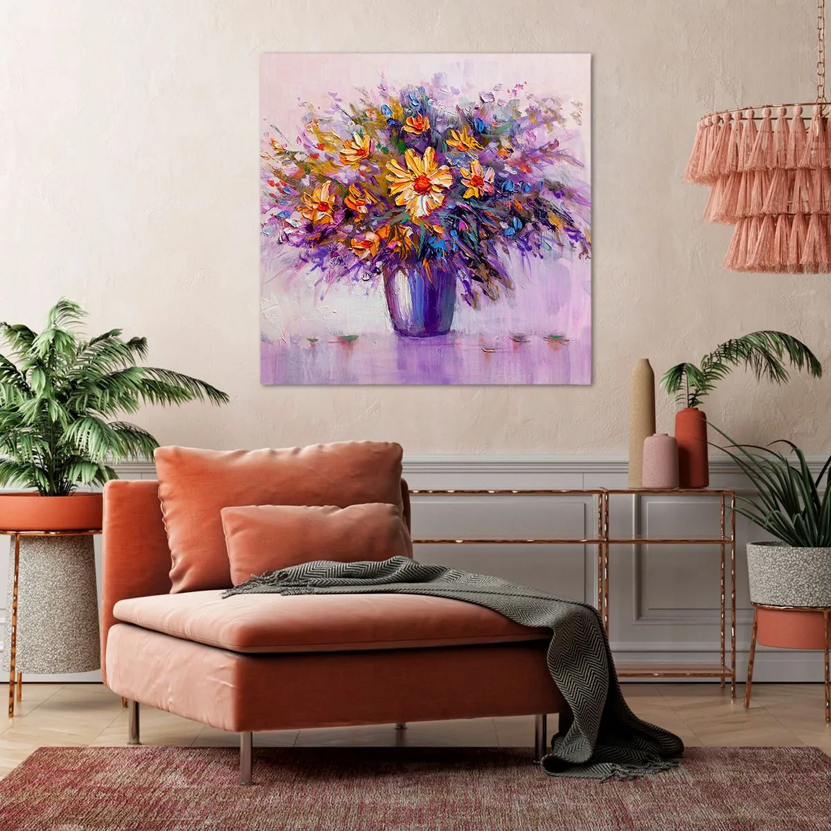 Bild auf Leinwand - Leinwandbild - Es riecht süß, sieht süß aus - 60x60 cm