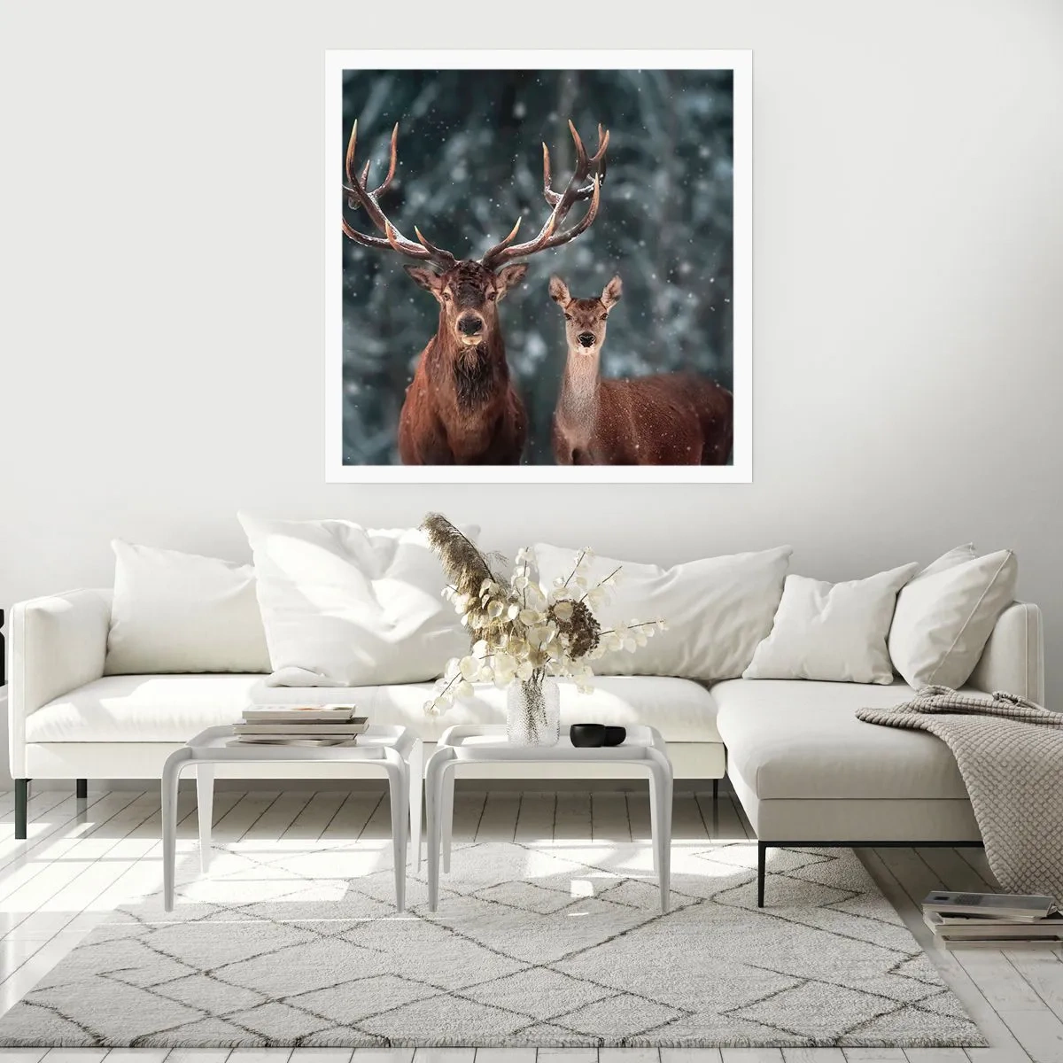 Poster - Herr des Waldes mit seiner Frau - 30x30 cm