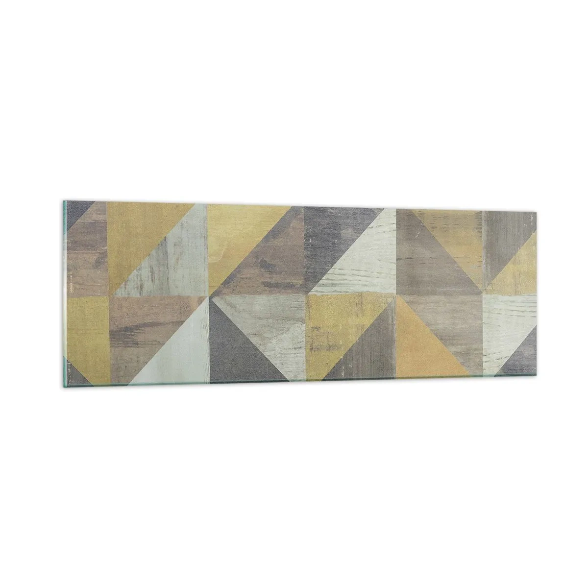 Glasbild - Bild auf glas - Am Winkel des Dreiecks - 90x30 cm