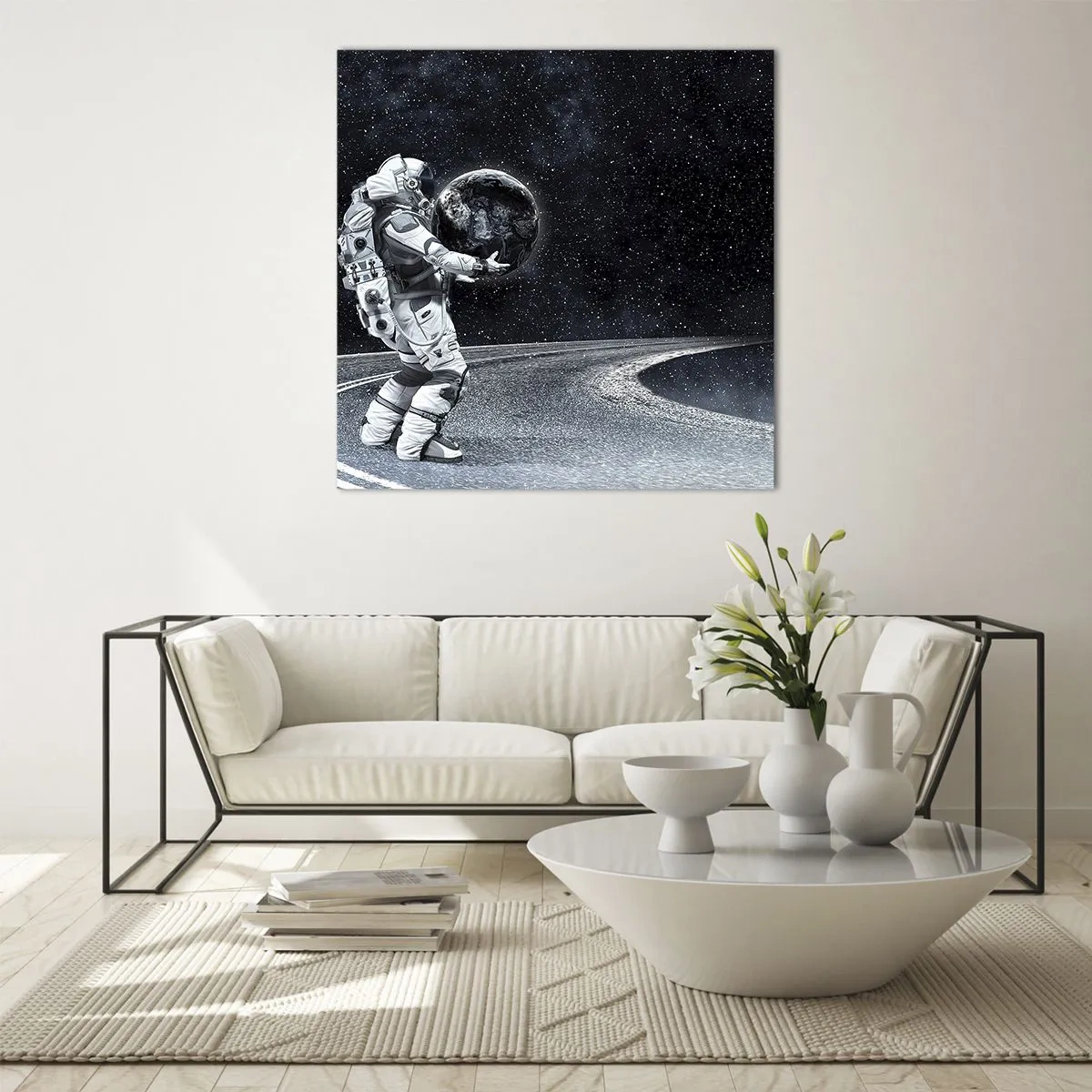 Glasbild - Bild auf glas - Auf der Milchstraße - 70x70 cm