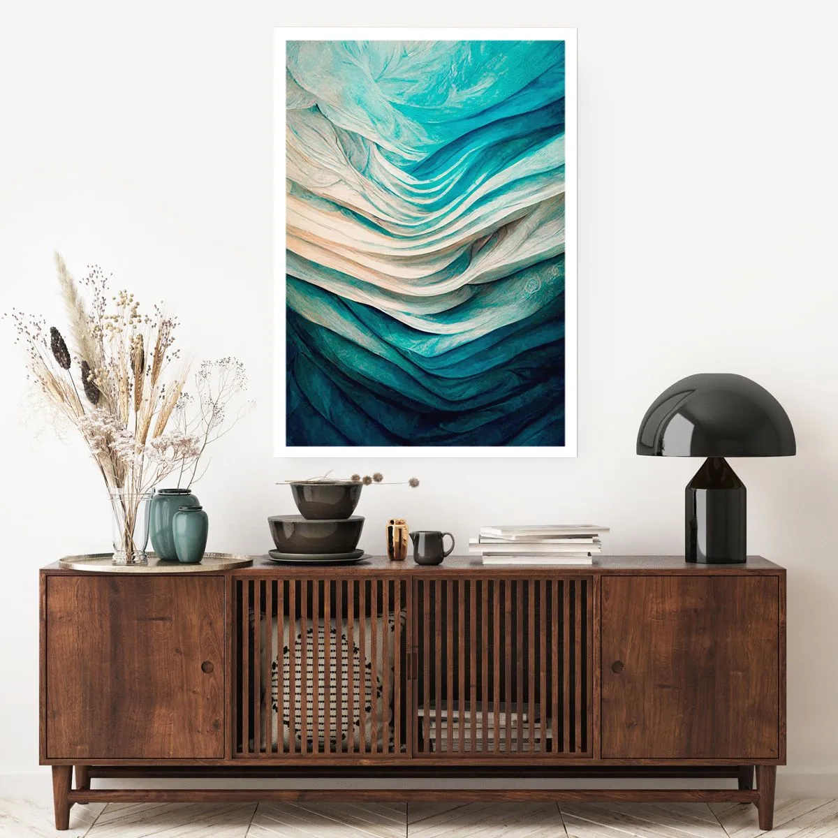 Poster - Blaue Unersättlichkeit - 30x40 cm