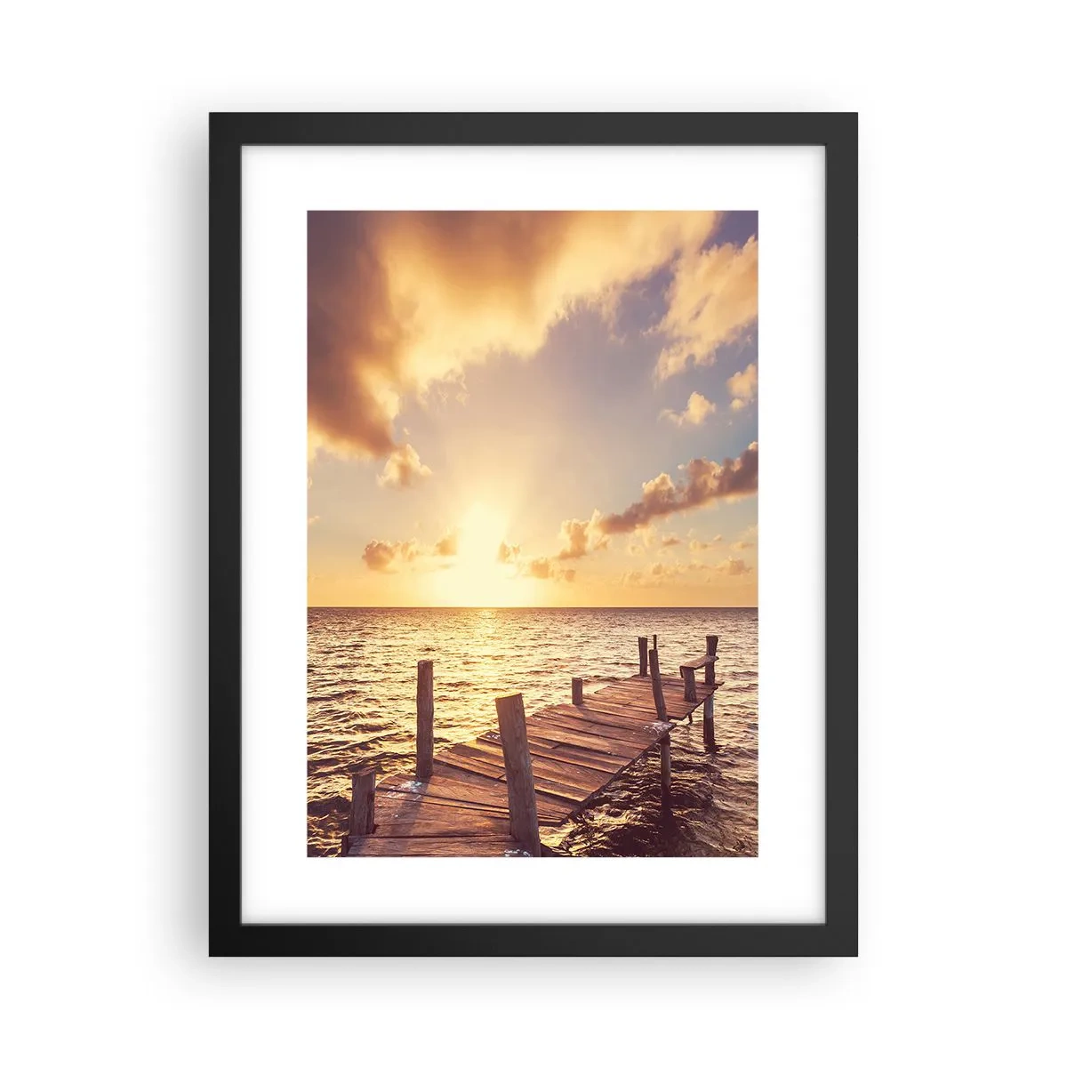 Poster in einem schwarzem Rahmen - Das goldene Land der Sanftmut - 30x40 cm