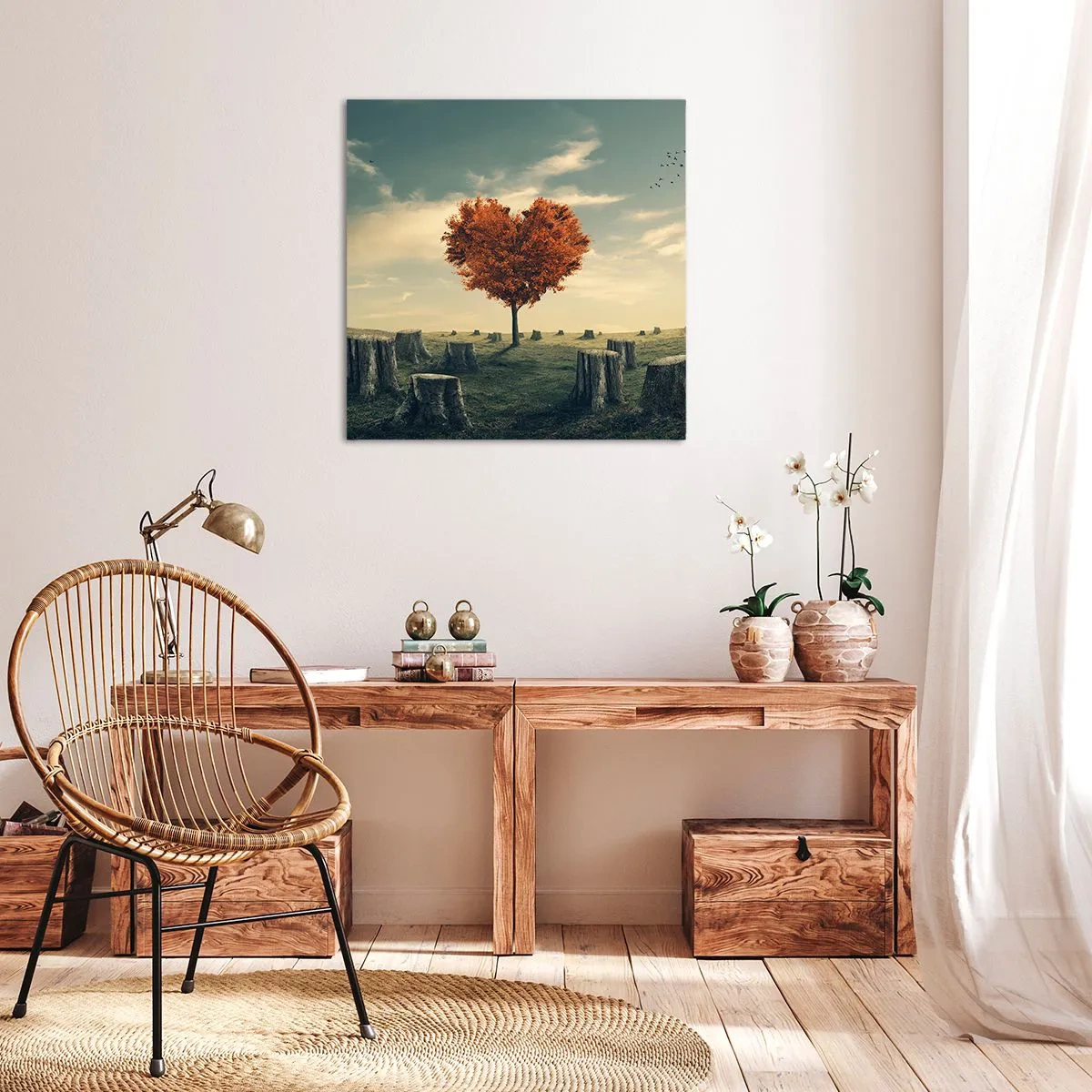 Bild auf Leinwand - Leinwandbild - Es gibt noch Hoffnung - 50x50 cm