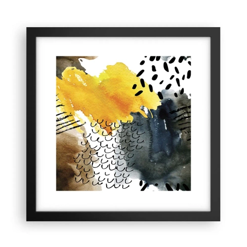 Poster in einem schwarzem Rahmen - Ein Treffen der Elemente der Natur - 30x30 cm