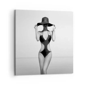 Bild auf Leinwand - Leinwandbild - Mein Name ist: Eleganz - 60x60 cm