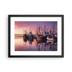 Poster in einem schwarzem Rahmen - Vor dem nächsten Tag - 40x30 cm