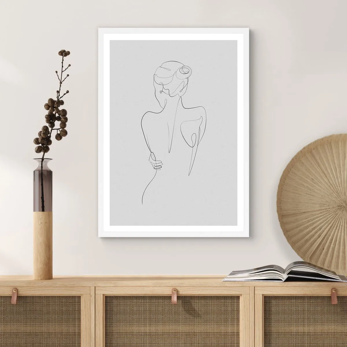 Poster in einem weißen Rahmen - Körpermusik - 70x100 cm