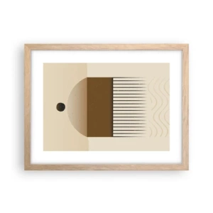 Poster in einem Rahmen aus heller Eiche - Verschiedene Staaten - 40x30 cm