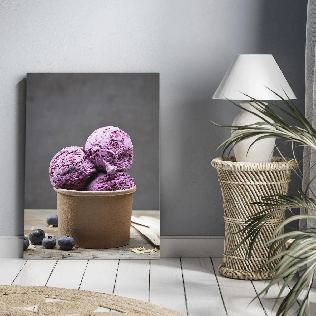 Bild auf Leinwand - Leinwandbild - Süße und Kälte - 45x80 cm