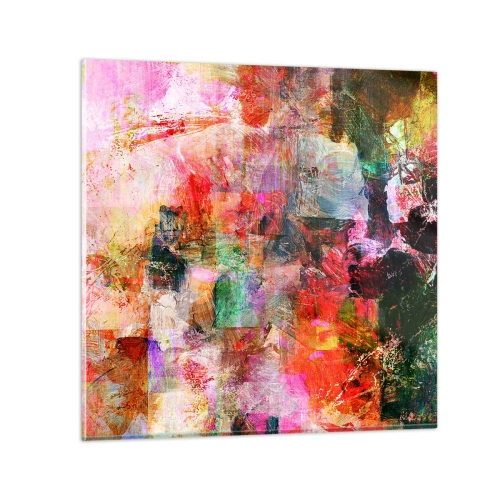 Glasbild - Bild auf glas - Eine Reise durch die Rosen - 40x40 cm