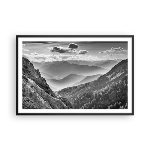 Poster in einem schwarzem Rahmen - Bis zum Horizont - 91x61 cm