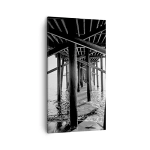 Bild auf Leinwand - Leinwandbild - Strandversteck - 45x80 cm