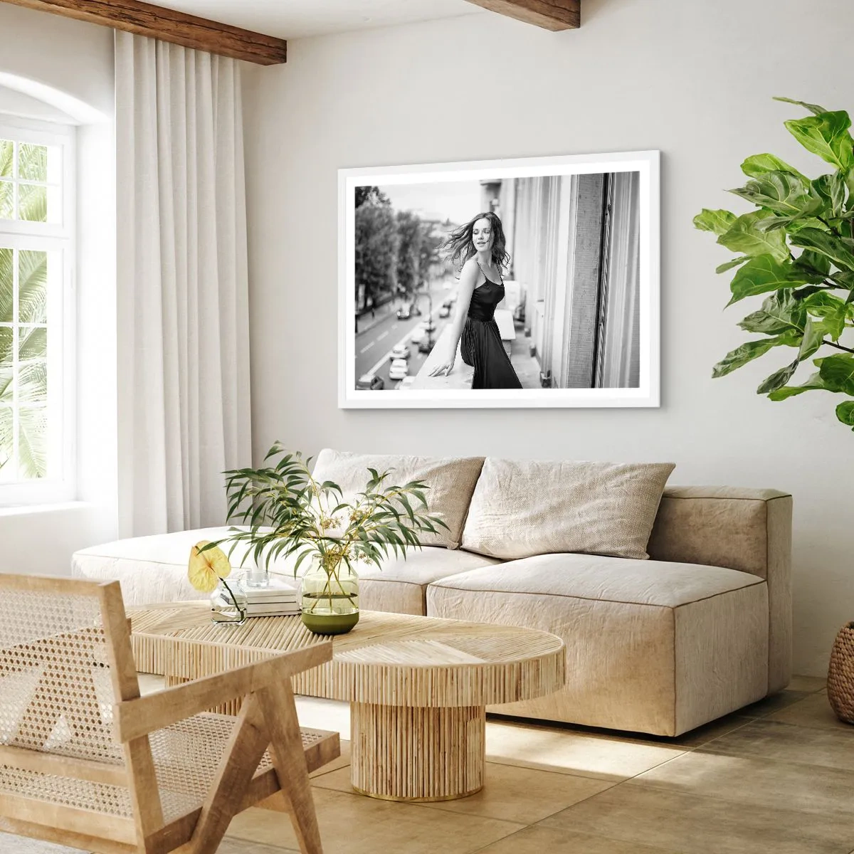 Poster in einem weißen Rahmen - Bestimmt ein Pariser - 100x70 cm