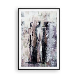 Poster in einem schwarzem Rahmen - Die geheimnisvolle Drei - 61x91 cm