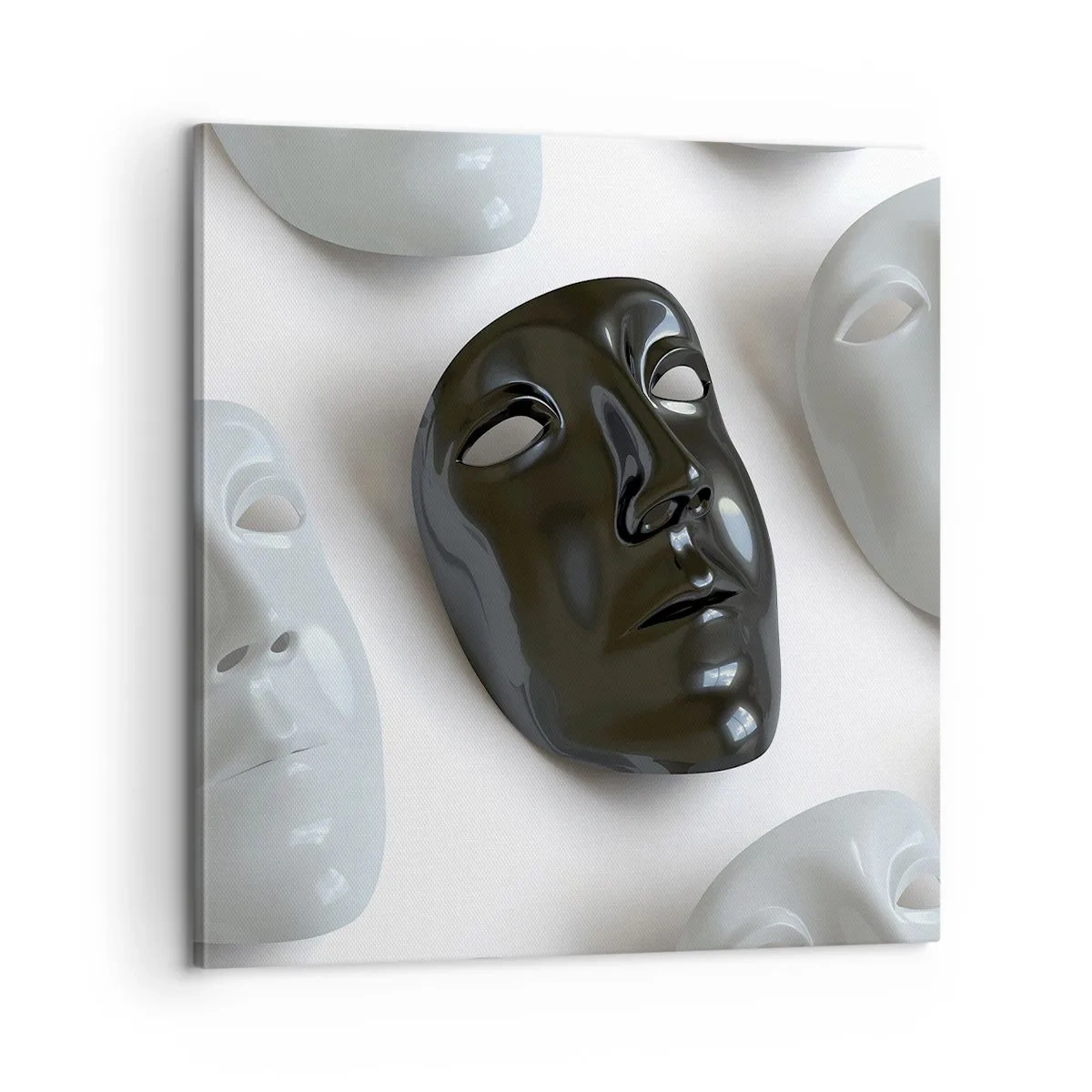 Bild auf Leinwand - Leinwandbild - Wie hebt man sich ab? - 60x60 cm
