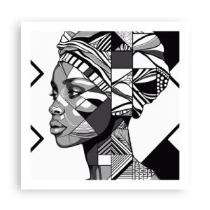 Poster - Ethnisches Porträt - 60x60 cm