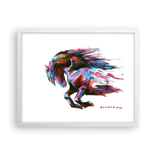 Poster in einem weißen Rahmen - In Verzückung - 50x40 cm