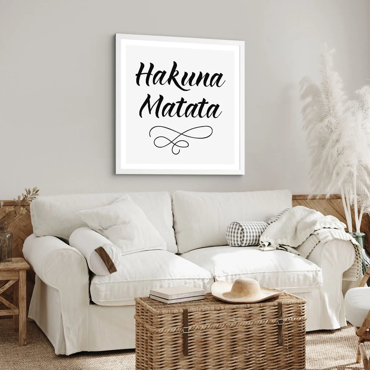 Poster in einem weißen Rahmen - Bester Ratschlag - 40x40 cm