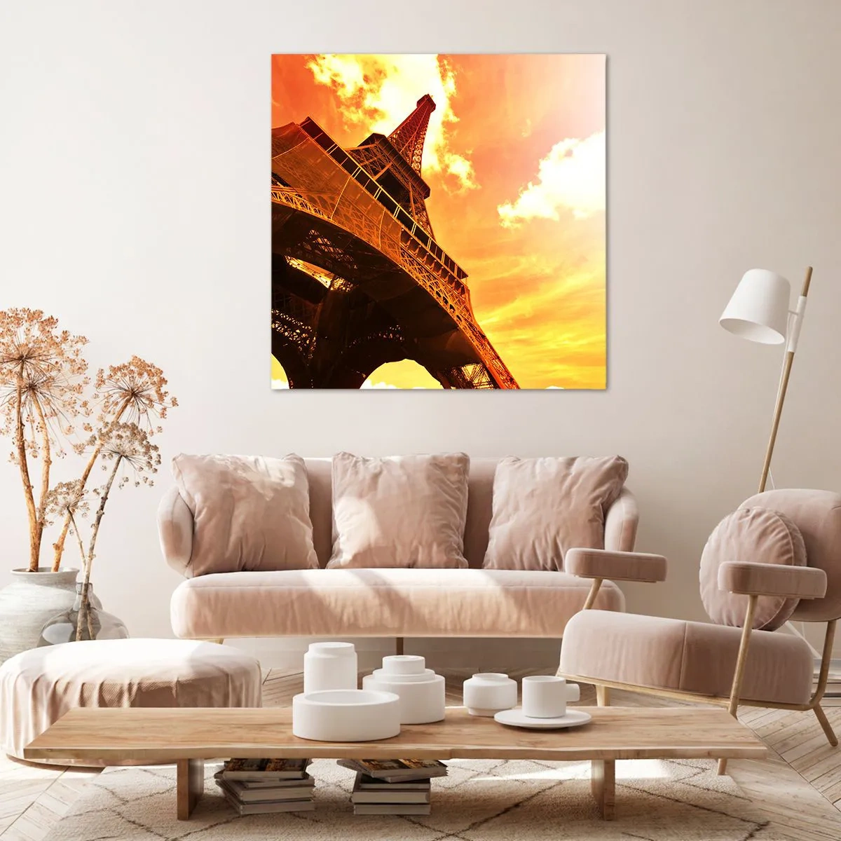 Bild auf Leinwand - Leinwandbild - Monumental, weil es mit der Sonne vergoldet ist - 40x40 cm